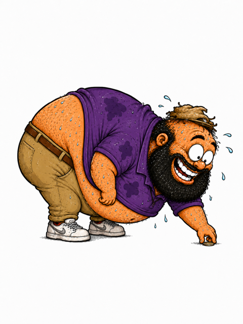 Boomer, the “Youth Pastor” cartoon character from God vs the Devil, a 13+ animated comedy with adult crossover by Dr. K