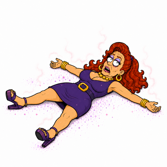 Sparkles, the “Wild ‘Child’” cartoon character from God vs the Devil, a 13+ animated comedy with adult crossover by Dr. K